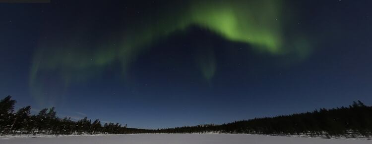 Así se ve la aurora boreal en Finlandia 