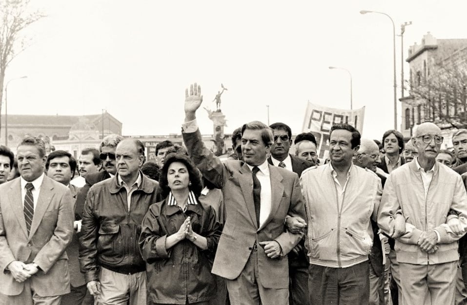 La única vez que Mario Vargas Llosa postuló a una elección política fue en 1990 - crédito Verónica Sáenz Porras