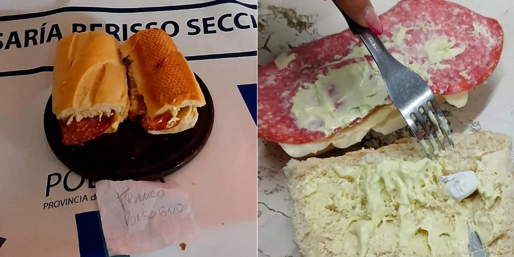 Berisso: le llevó un sándwich de salame relleno de cocaína a un amigo preso por robo y terminó detenido