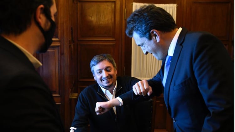 Maximo Kirchner y Sergio Massa