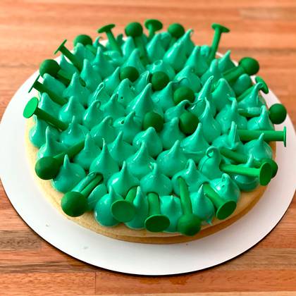 La torta inspirada en el coronavirus by Carolina's Cookies 