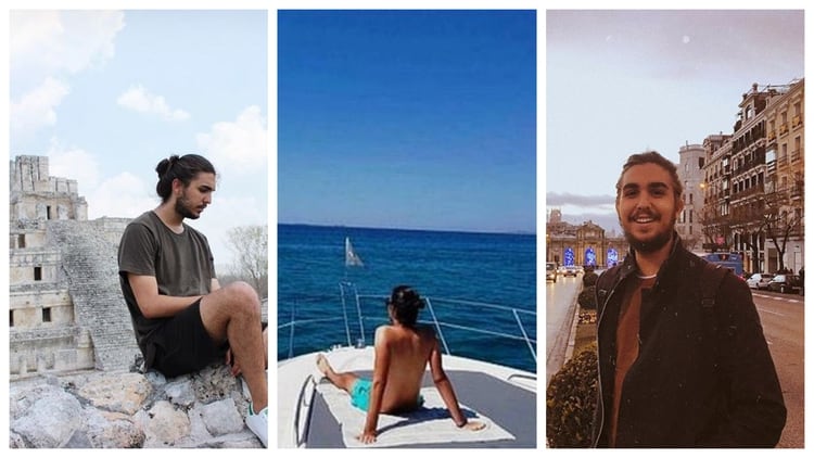 EL joven de 20 aÃ±os alardea de sus viajes en sus redes sociales (Fotos: Instagram @tonycastro.u)