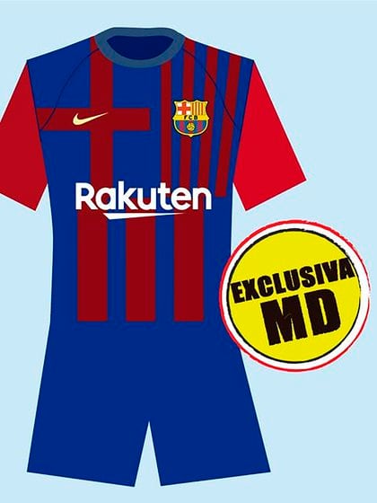 El diseño de la camiseta que usará el Barcelona en la temporada 2021/22