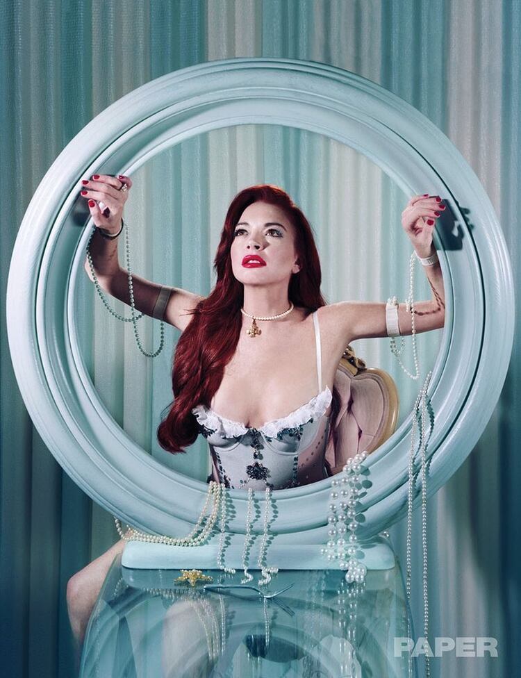 La versión de Lindsay Lohan de Ariel (Foto: @papermagazine)