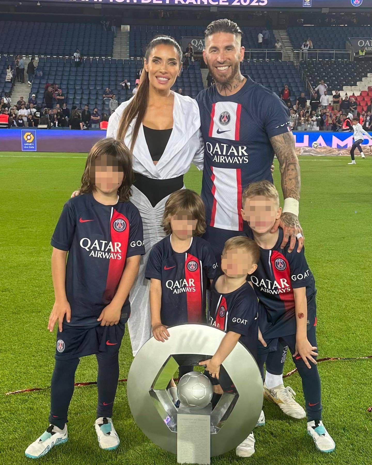 Sergio Ramos junto a su familia en una imagen de sus redes sociales. (Instagram)