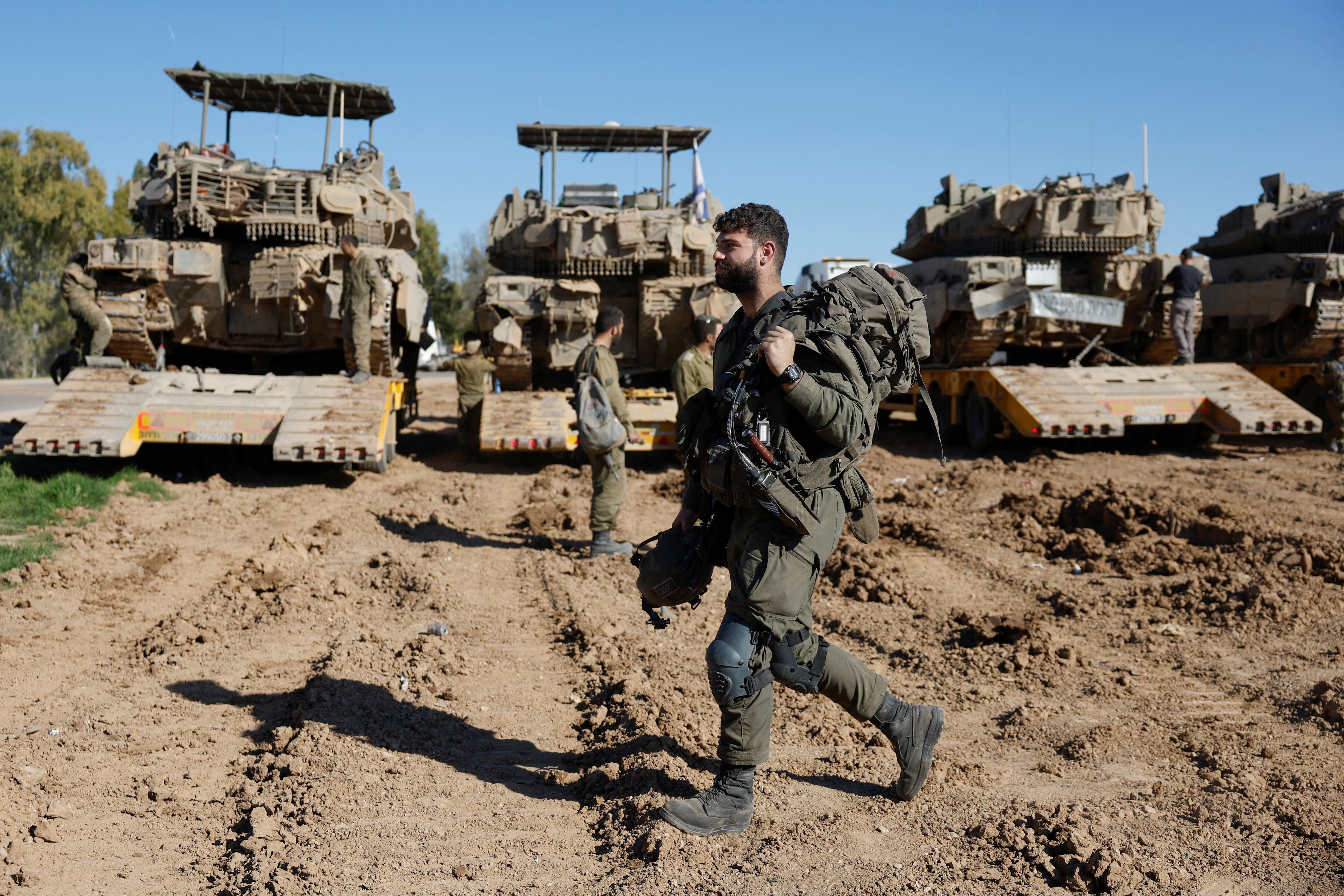 Israel no cambió sus instrucciones en el frente pero elevó su seguridad dentro de las fronteras (REUTERS)