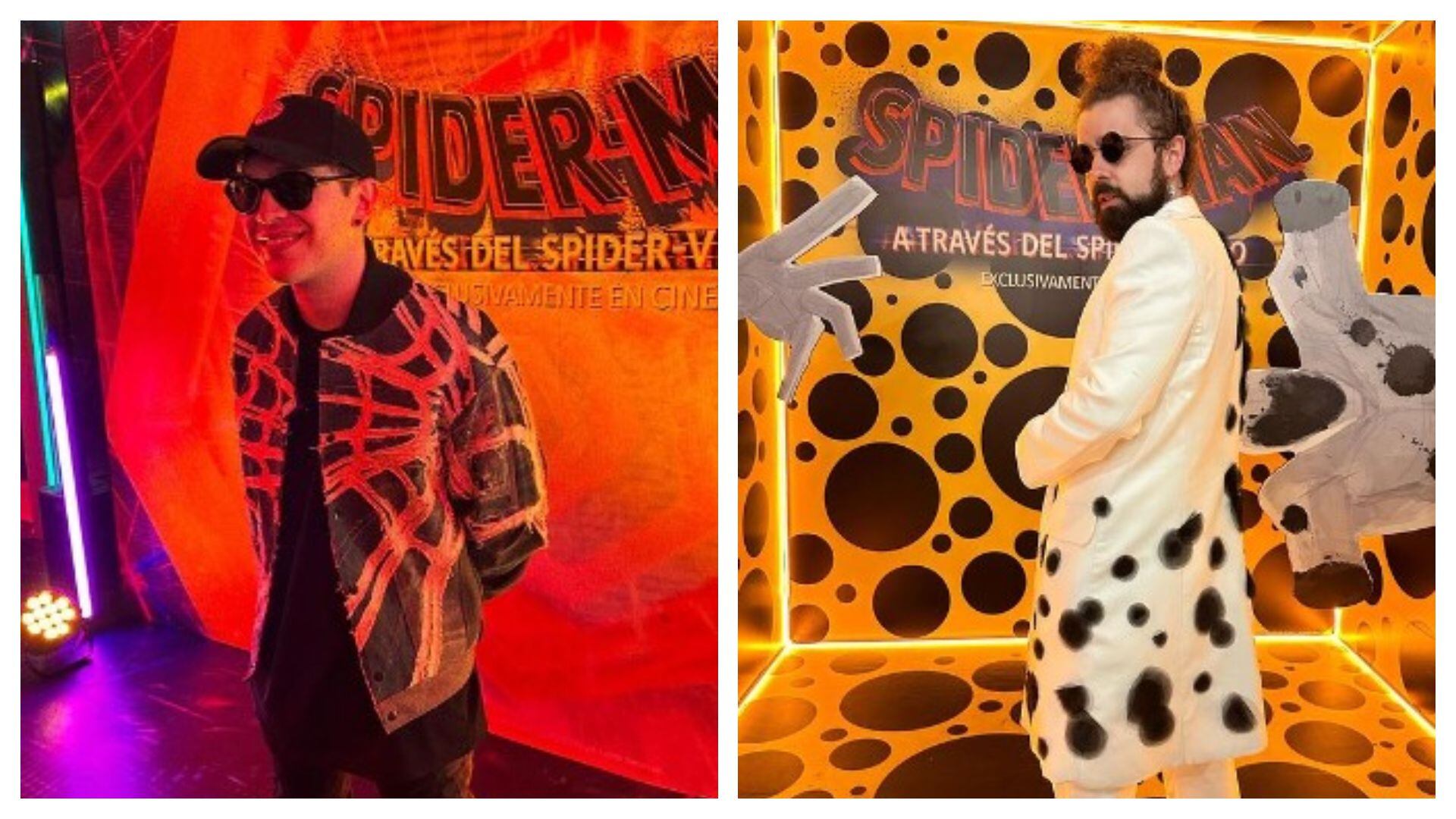 Los dos famosos del internet participaron en la nueva cinta animada de Spiderman. (Ig: @juansguarnizo) (Ig: @ibarrechejavier)