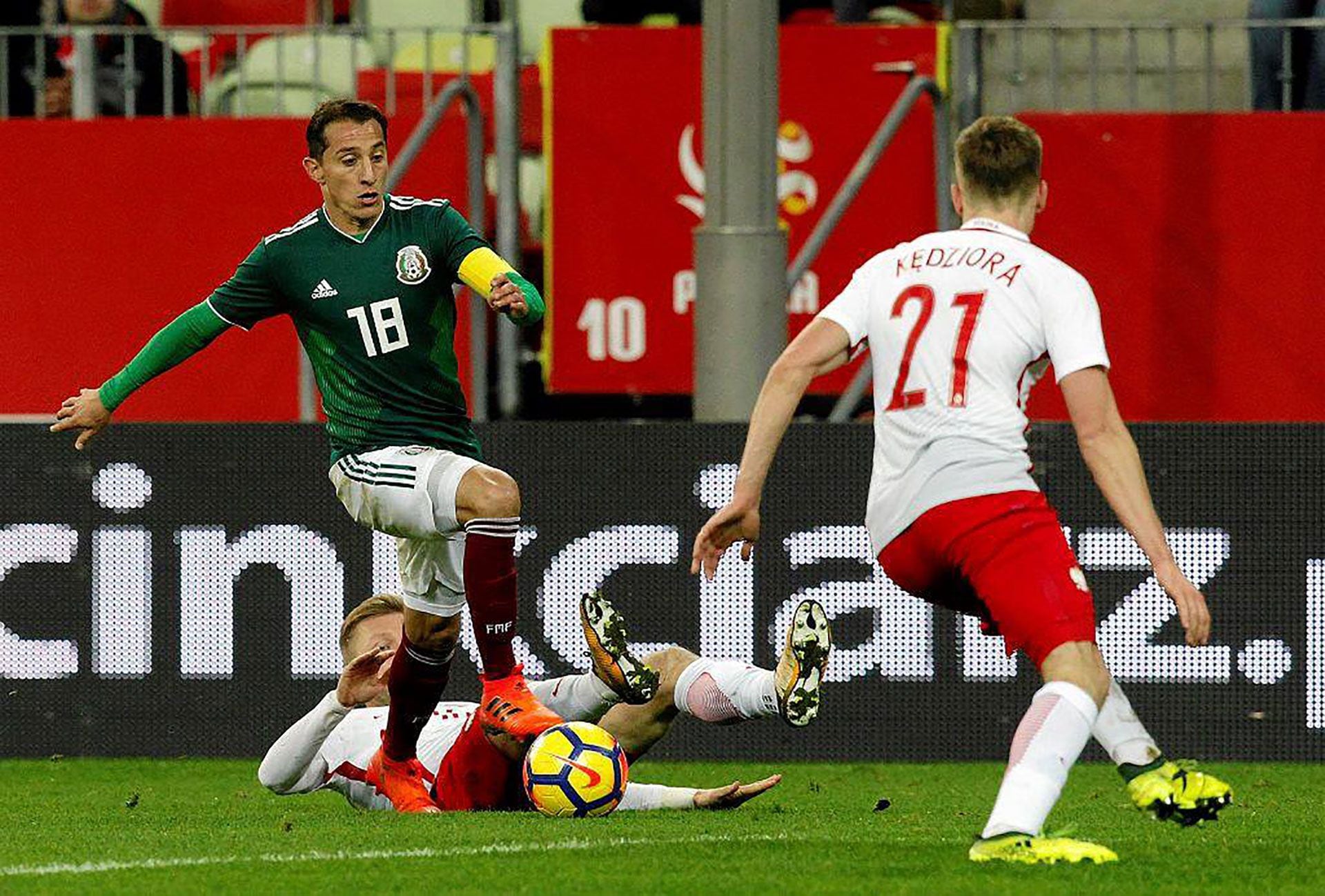 México enfrentó y venció a Polonia en 2017 (Foto: AP)