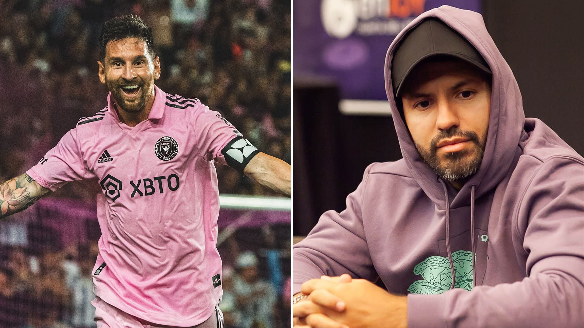 La dolorosa confesión del Kun Agüero tras el  brillante debut de Lionel Messi con el Inter Miami