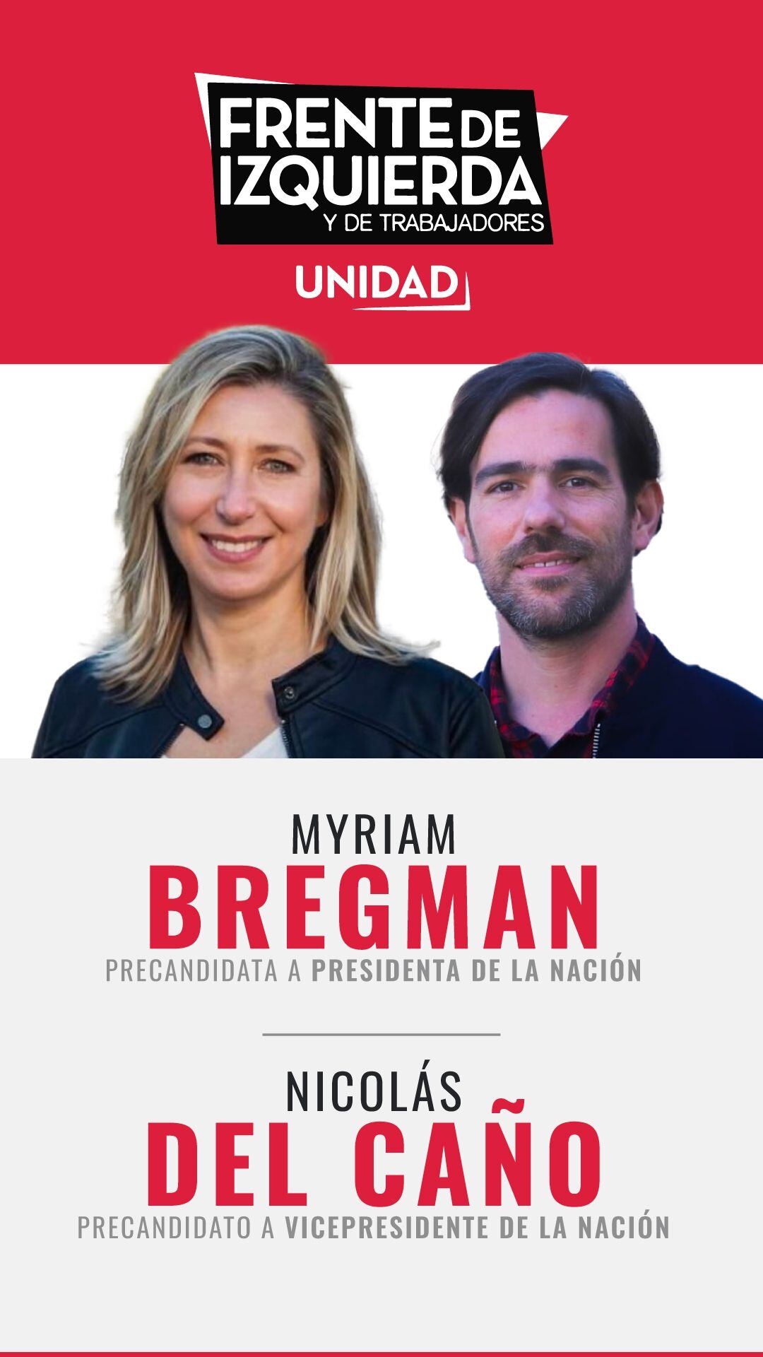 Boletas electorales - Bregman y Del Caño