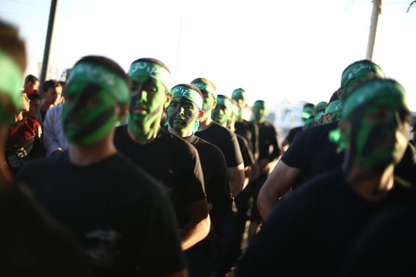 Miembros del grupo terrorista Hamas.