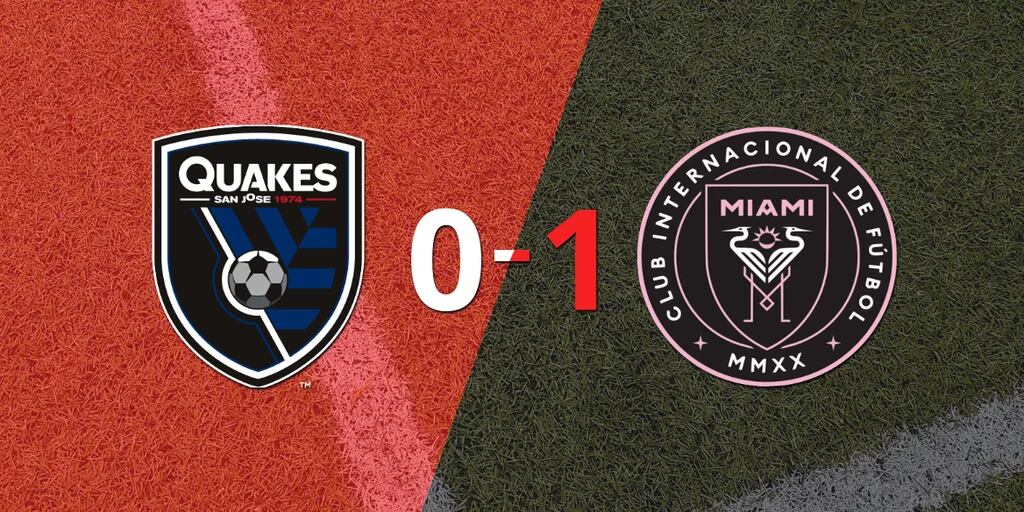 Inter Miami derrotó a San José Earthquakes 1 a 0