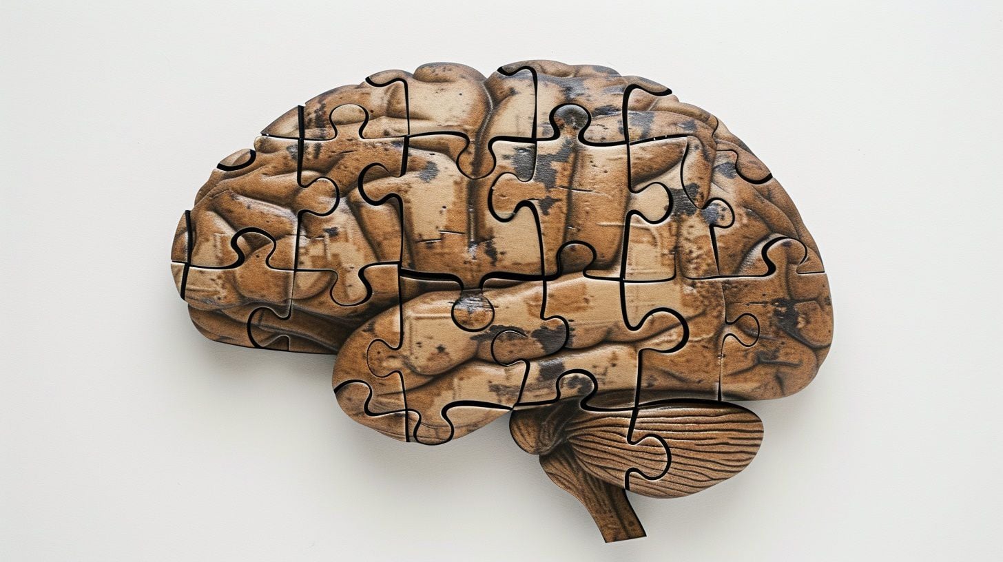 Un rompecabezas de un cerebro sobre un fondo blanco - (Imagen Ilustrativa Infobae)