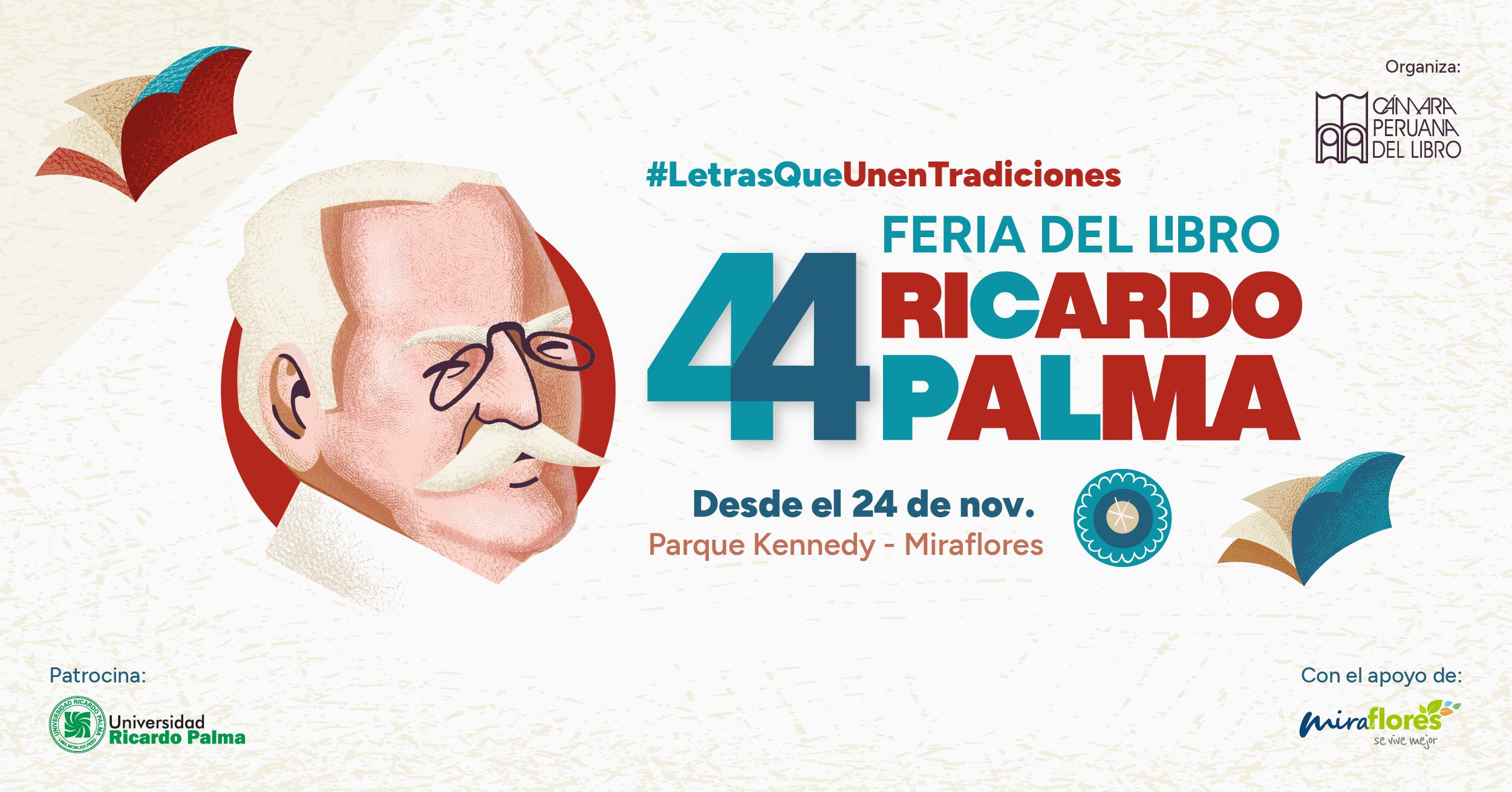 La Feria del Libro Ricardo Palma empieza el 24 de noviembre.
