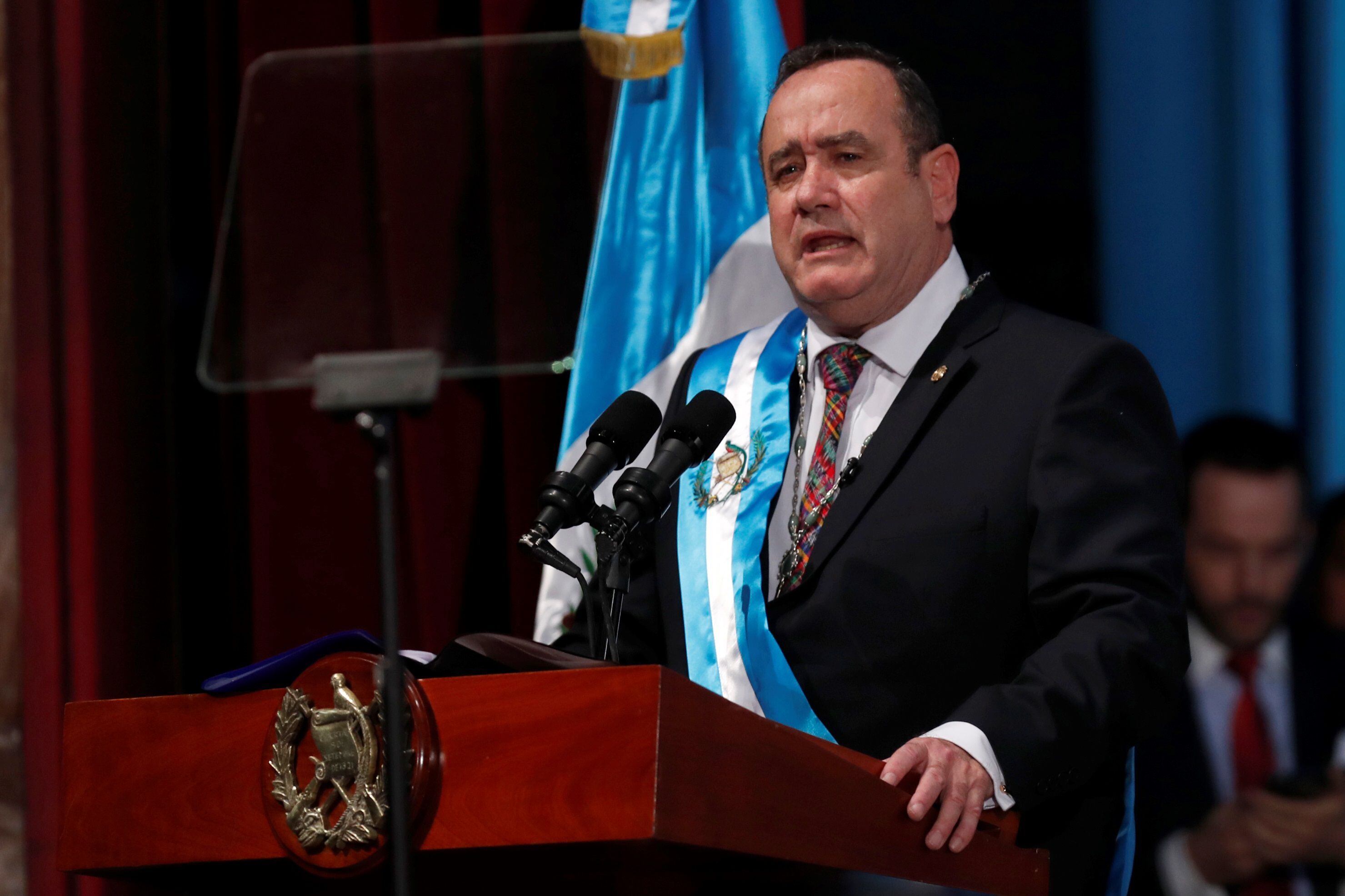 El presidente de Guatemala, Alejandro Giammattei, en una fotografía de archivo (EFE/Esteban Biba)