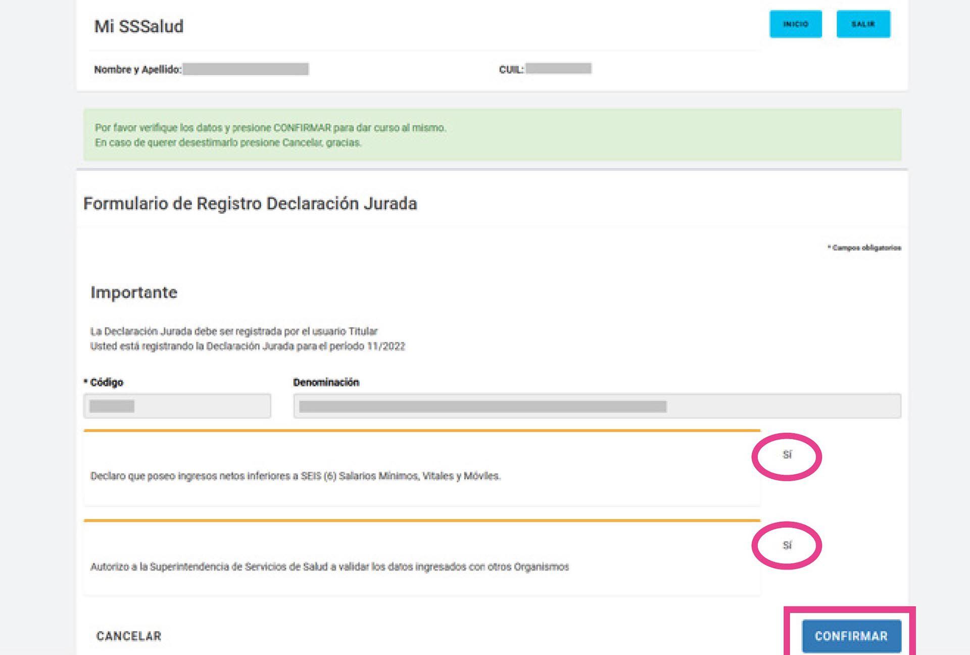 formulario prepagas