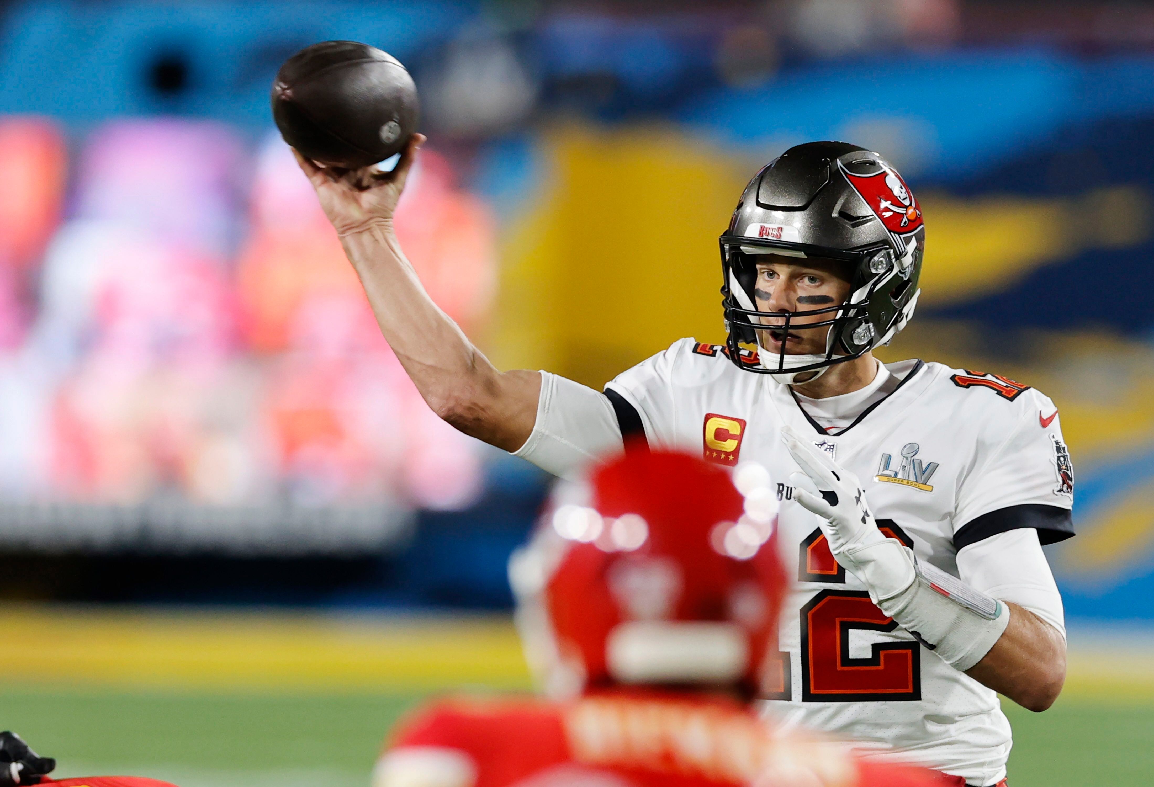 Foto de archivo del mariscal de campo de Tampa Bay Buccaneers Tom Brady. EFE/EPA/ERIK S. LESSER