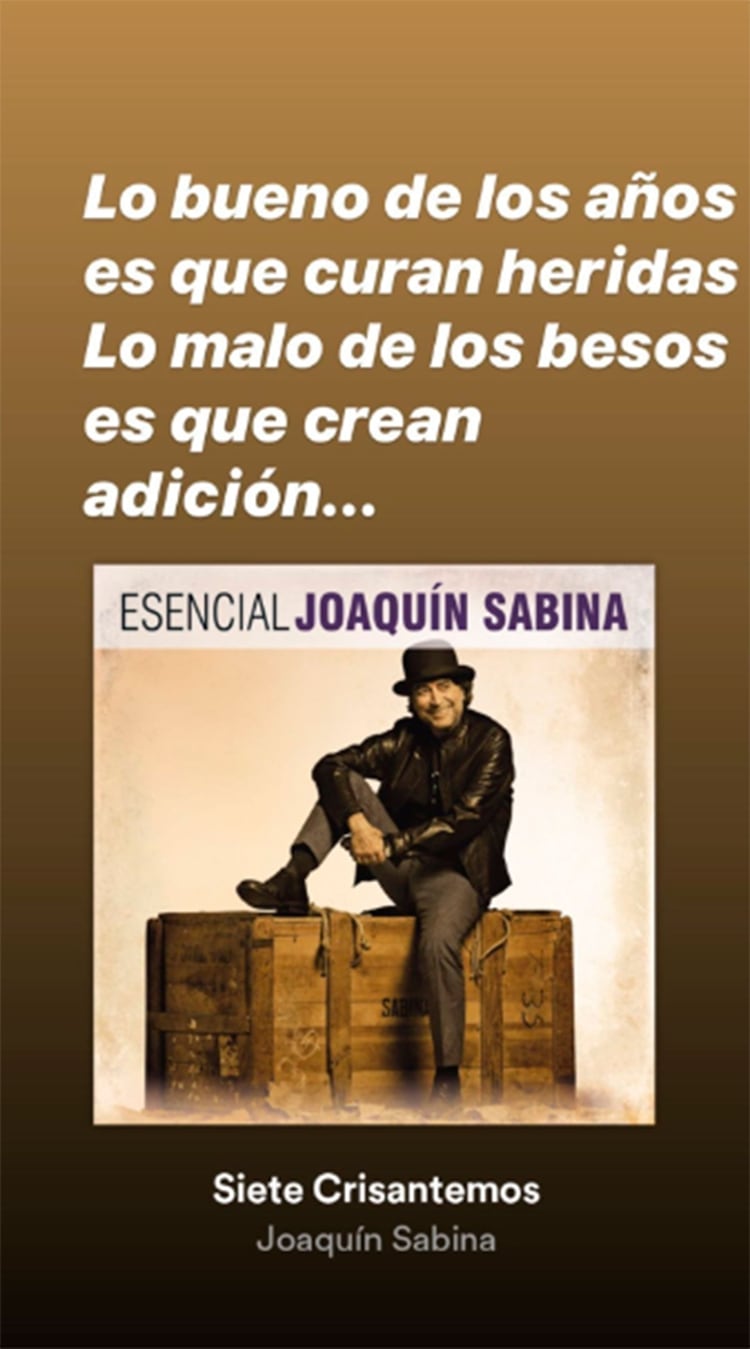 Daniel Osvaldo utilizó una frase de Joaquín Sabina para expresar sus sentimientos (Instagram) 