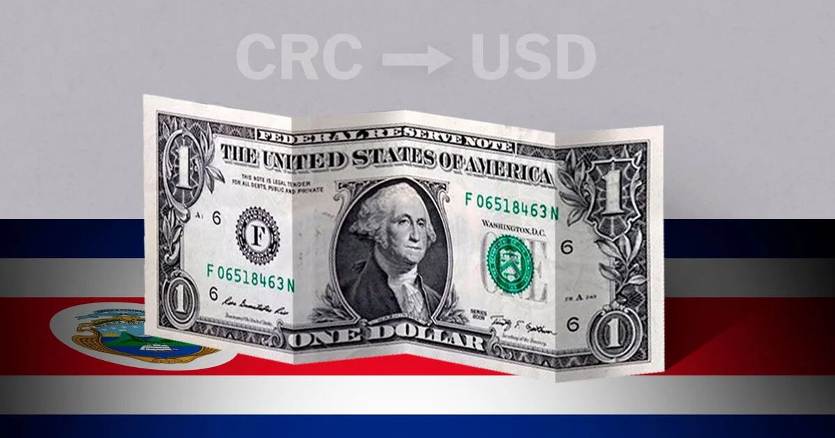 Closing value of the dollar in Costa Rica on May 16 from the US dollar to the CRC