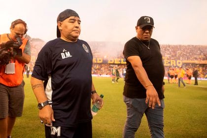 Imagen de archivo del exjugador argentino, Diego Armando Maradona. EFE/Franco Trovato Fuoco /Archivo . 