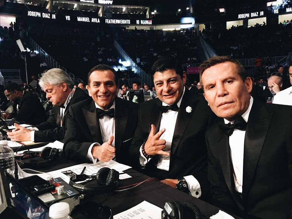Eduardo Lamazón es un reconocido comentarista de boxeo en el equipo de Azteca Deportes (Foto: Instagram/@elzaraguilar)