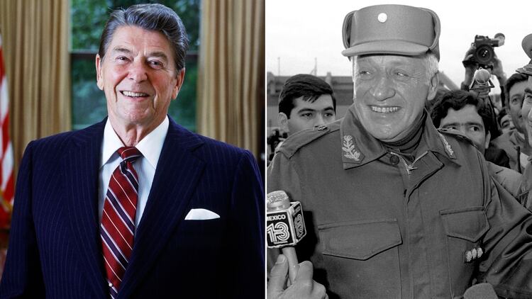 Ronald Reagan y Leopoldo Fortunato Galtieri, actores principales del conflicto por Malvinas