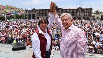 Delfina Gómez sobre la campaña con López Obrador