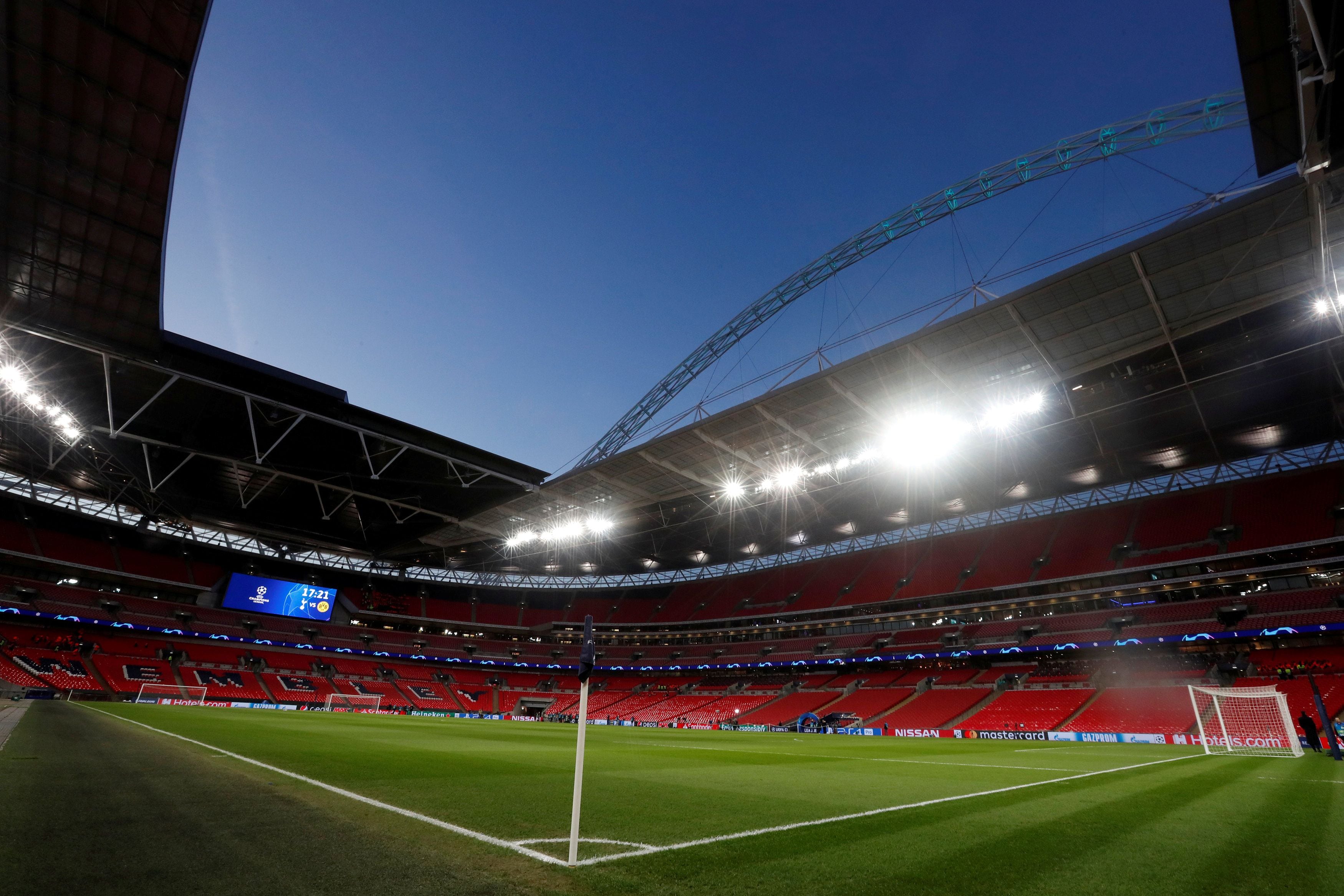 Imagen de archivo de Wembley en un partido de Champions (Action Images via Reuters/Matthew Childs/File Photo)