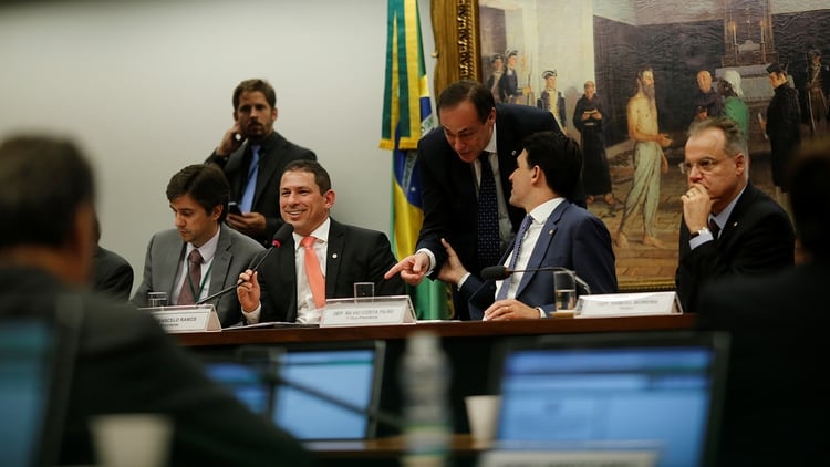 El diputadoÂ Marcelo Ramos en la reuniÃ³n de la comisiÃ³n para la reforma previsional este jueves en el Congreso Nacional en Brasilia (Foto:Â REUTERS/Adriano Machado)