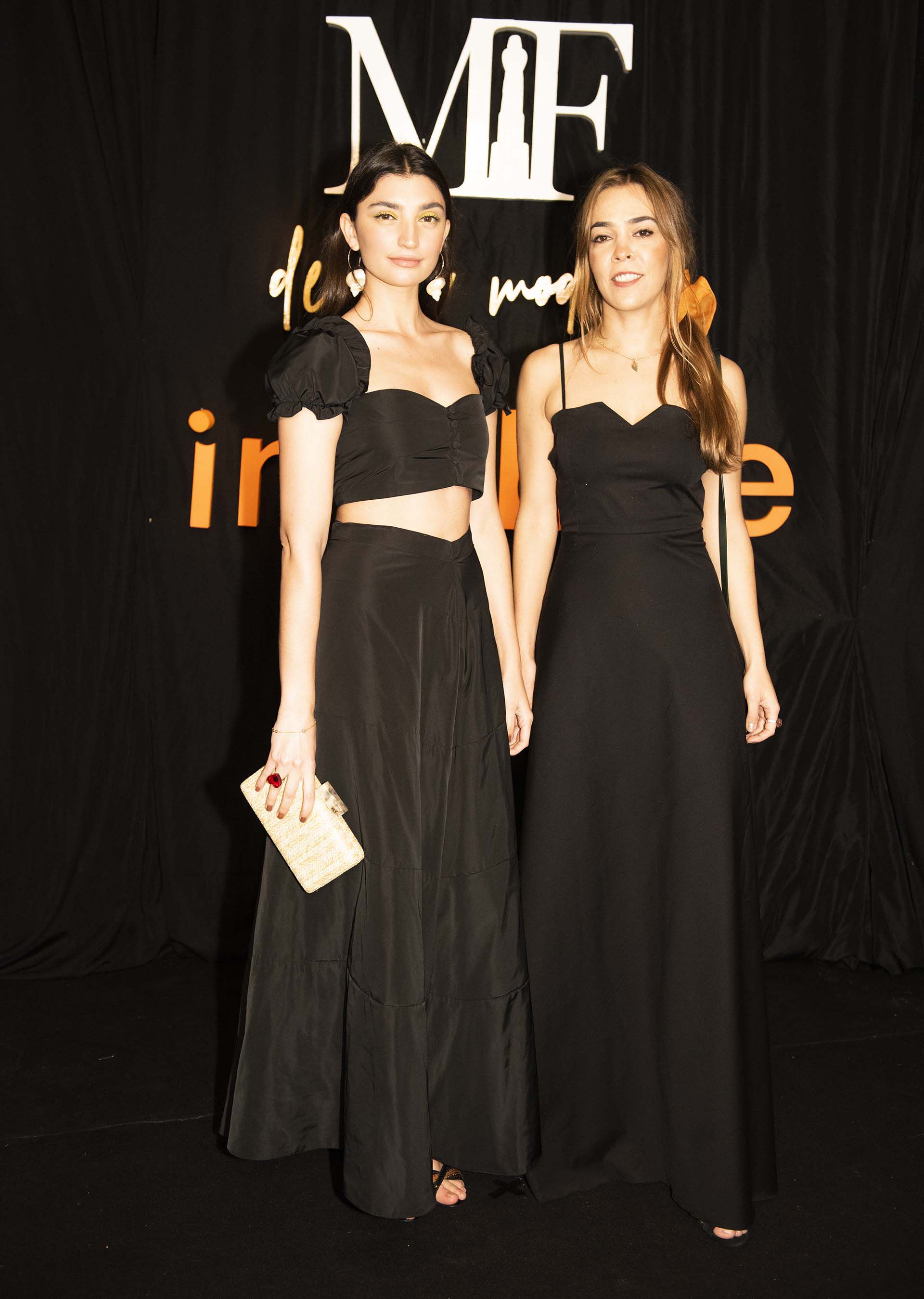 Paloma Cepeda junto con su socia Francisca López León representando a su marca FP, en la terna nuevo talento  (Adrián Escandar) 