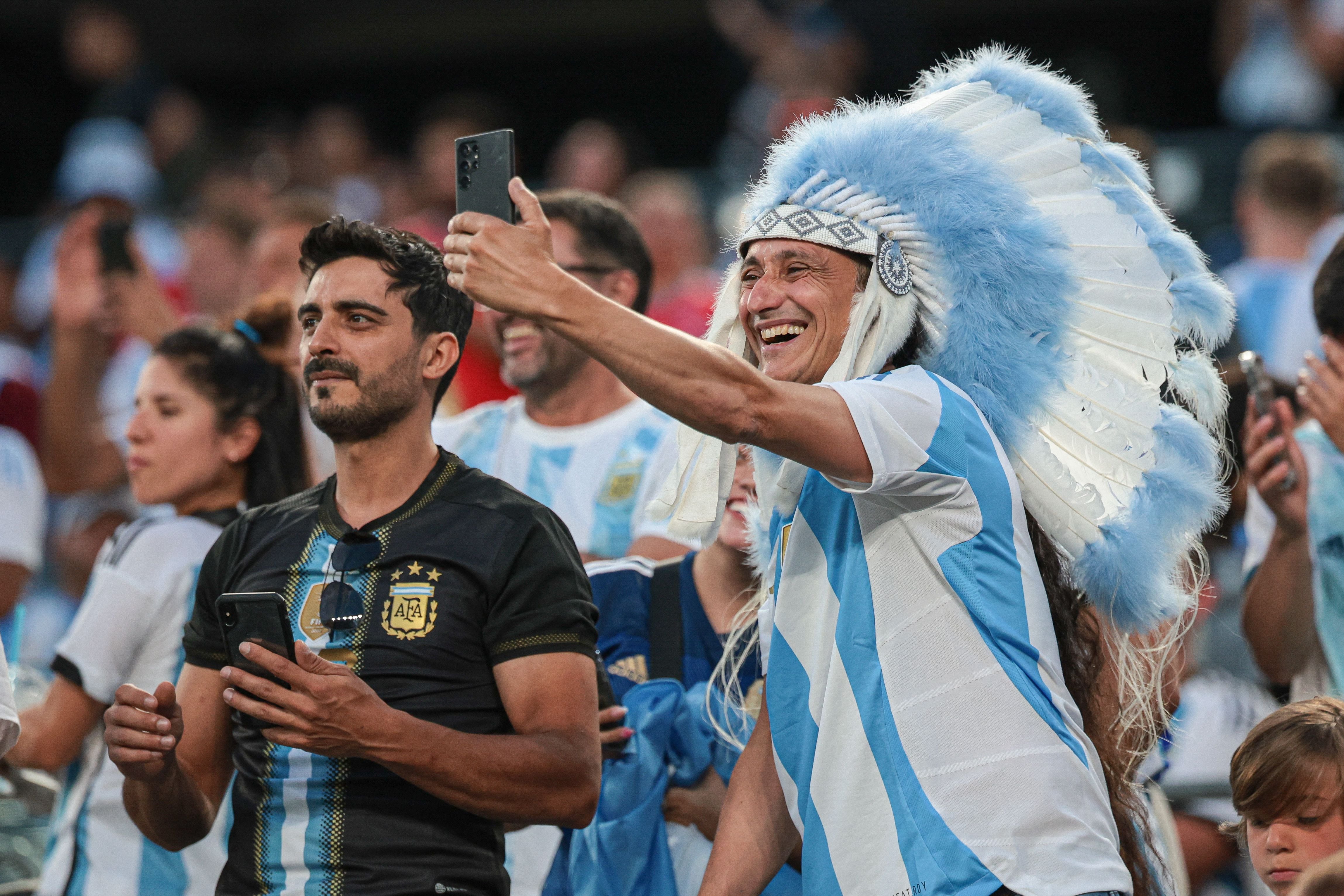 50 fotos del juego entre Argentina y Chile por la Copa América: la pasión de los hinchas y los mejores momentos - Infobae