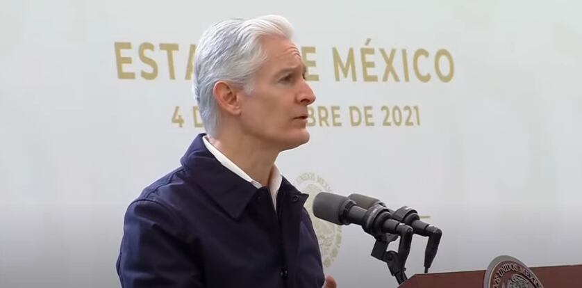 Alfredo del Mazo habló sobre la seguridad en el Estado de México durante la conferencia matutina de AMLO. (Imagen: Captura de pantalla/ Youtube/ Andrés Manuel López Obrador)