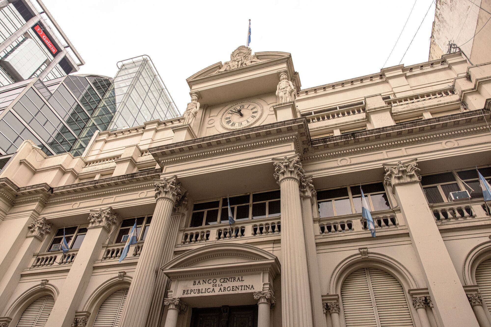 El Banco Central de la República Argentina en Buenos Aires.