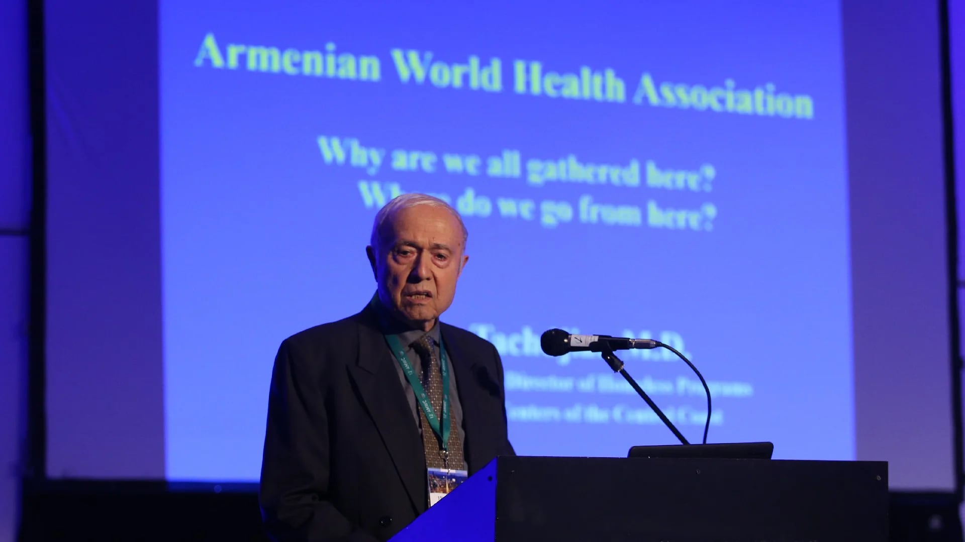 Vartan Tachdjian, vicepresidente del primer congreso de salud armenio