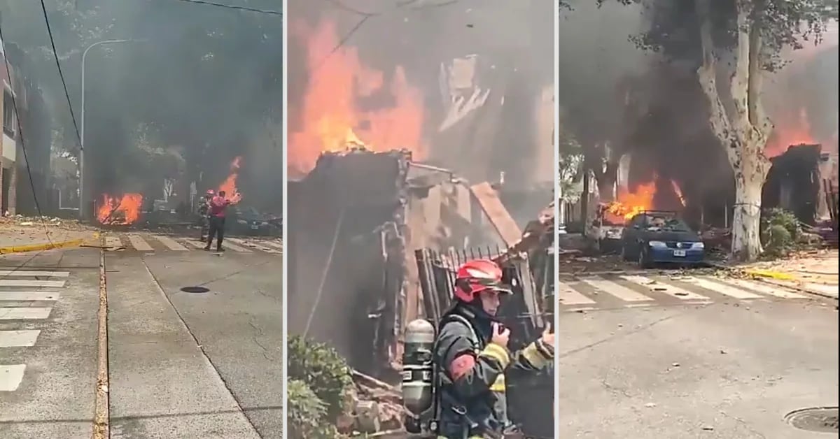 Explosion, fire and collapse in a house in Villa Devoto: one injured and one person missing