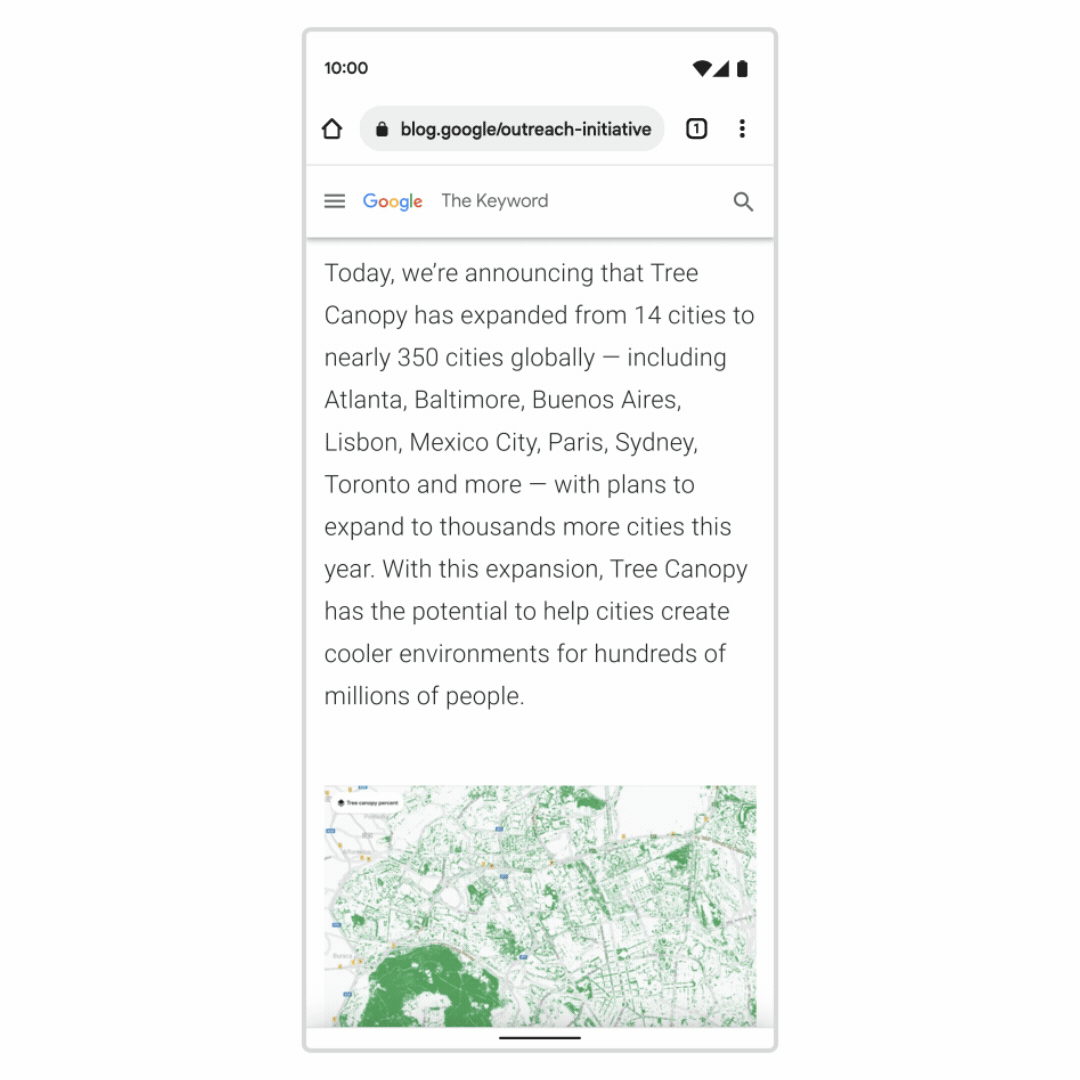 El navegador trae mejoras para los celulares, que harán más fáciles las búsquedas. (Google)
