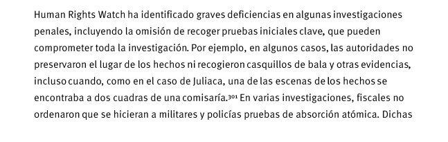 Informe de Human Rights Watch se refiere a la labor de la Fiscalía de Patricia Benavides.