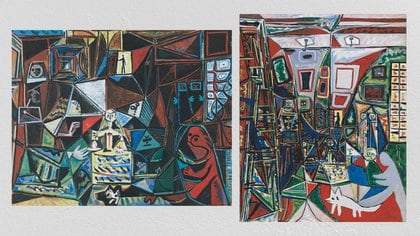 Dos obras más de la serie “Las meninas" de Pablo Picasso