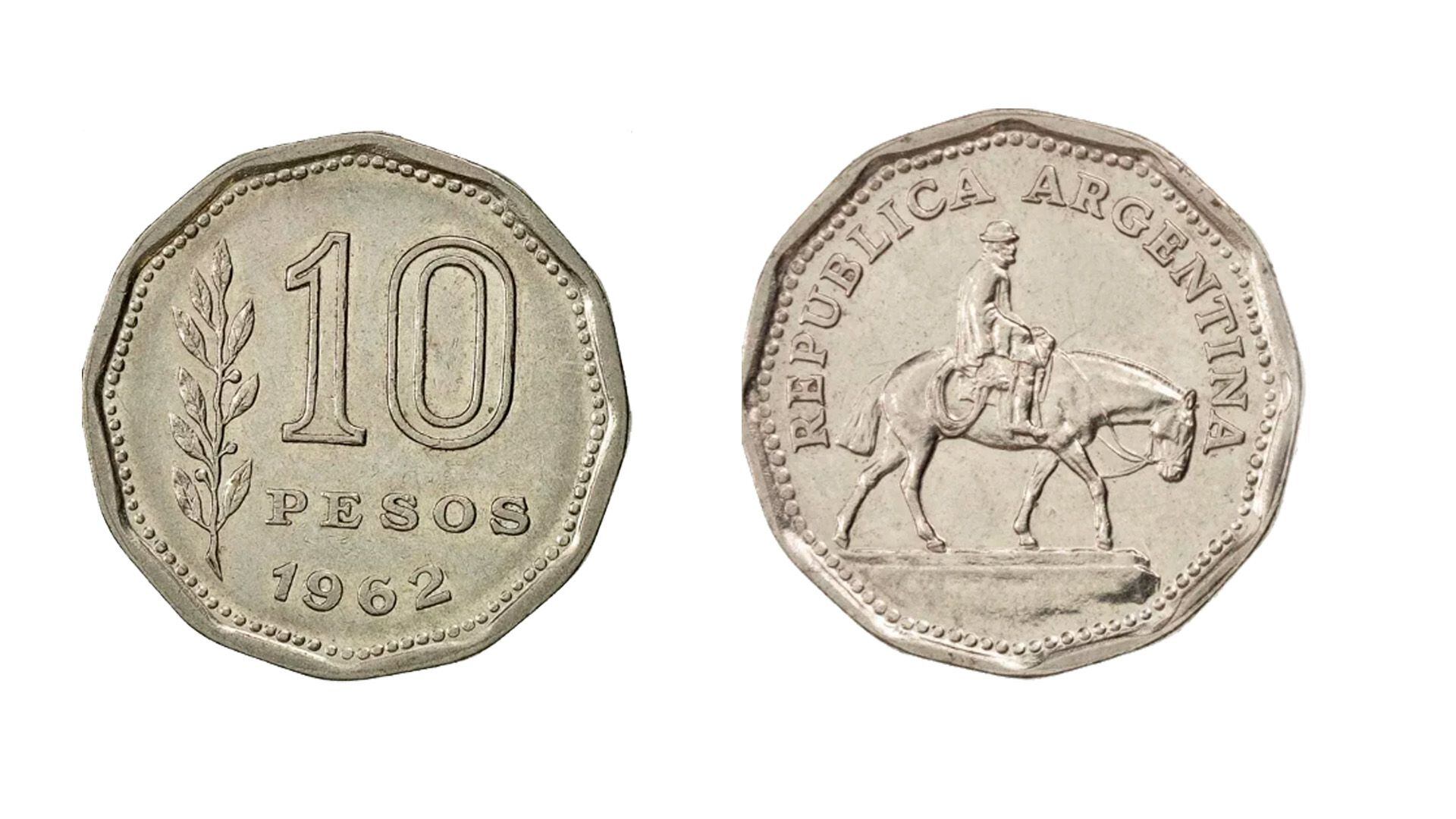 Resero Moneda Estatua 10 pesos