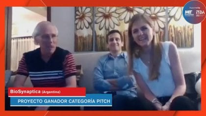 En la categoría Pitch, el ganador fue el proyecto BioSynaptica, de Santa Fe, Argentina. 