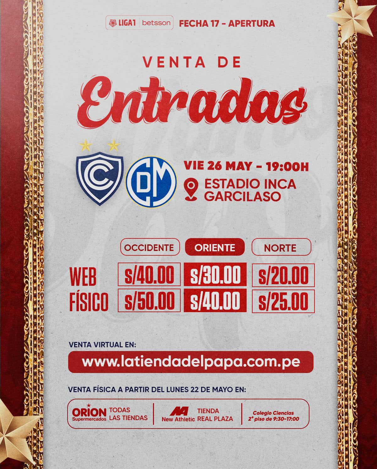Conoce el precio de las entradas para el Cienciano vs Deportivo Municipal. (Foto: Club Cienciano)
