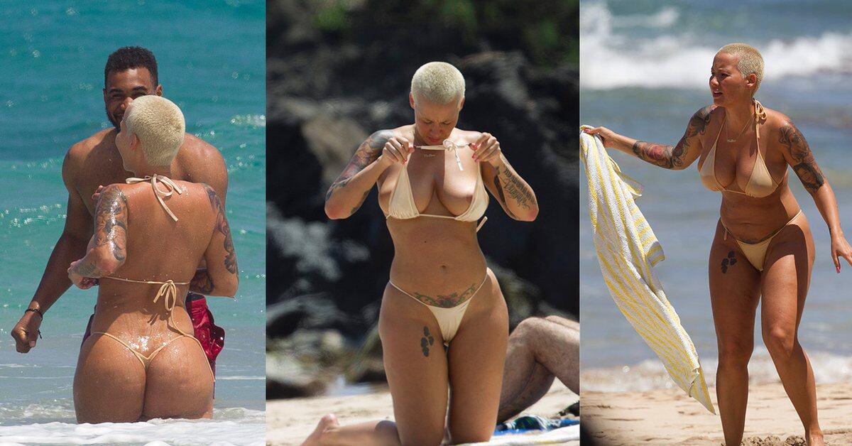 Toples amber rose Topless Amber