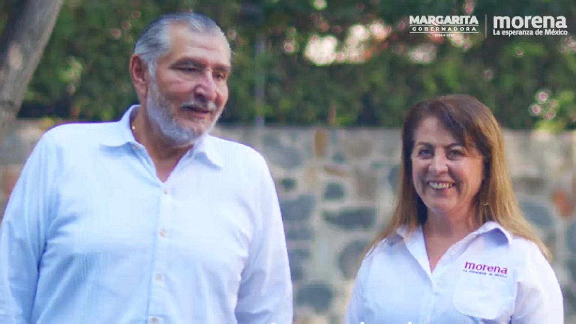 El anuncio se dio con un video en redes sociales.Adán Augusto López, Margarita González, elecciones, Morelos