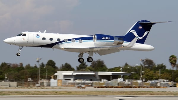 El aviÃ³n de investigaciÃ³n Gulfstream-159 (G-1) es un complejo laboratorio volador de EEUU