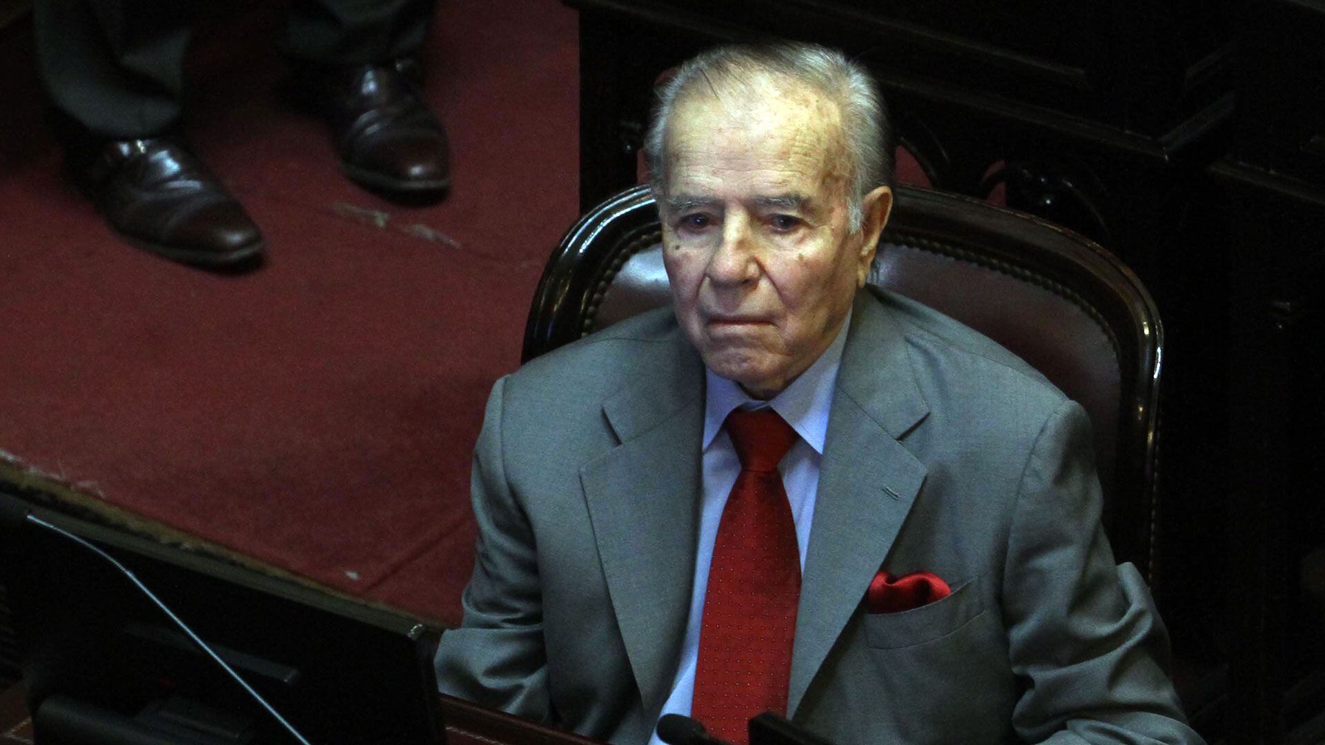 El ex presidente Menem estuvo en su banca del Senado hasta su último día de vida. Estaba condenado, también, por corrupción.