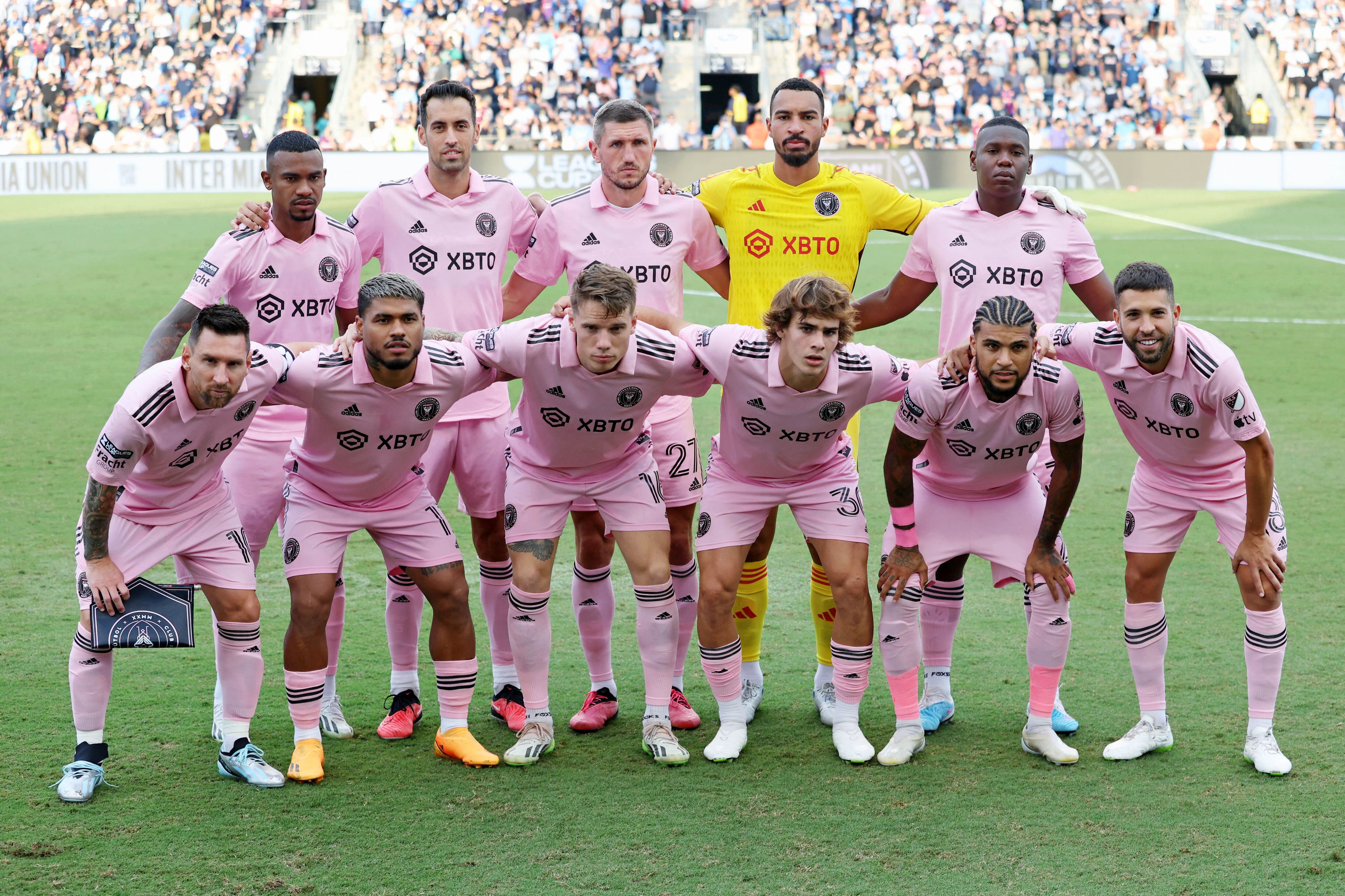El once inicial de Inter Miami ante Philadelphia Union (Bill Streicher-USA TODAY Sports)
