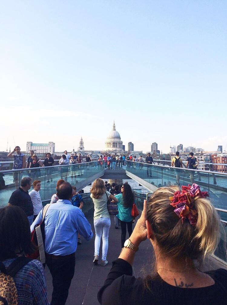 Josefina en Londres, durante su estadía en 2014