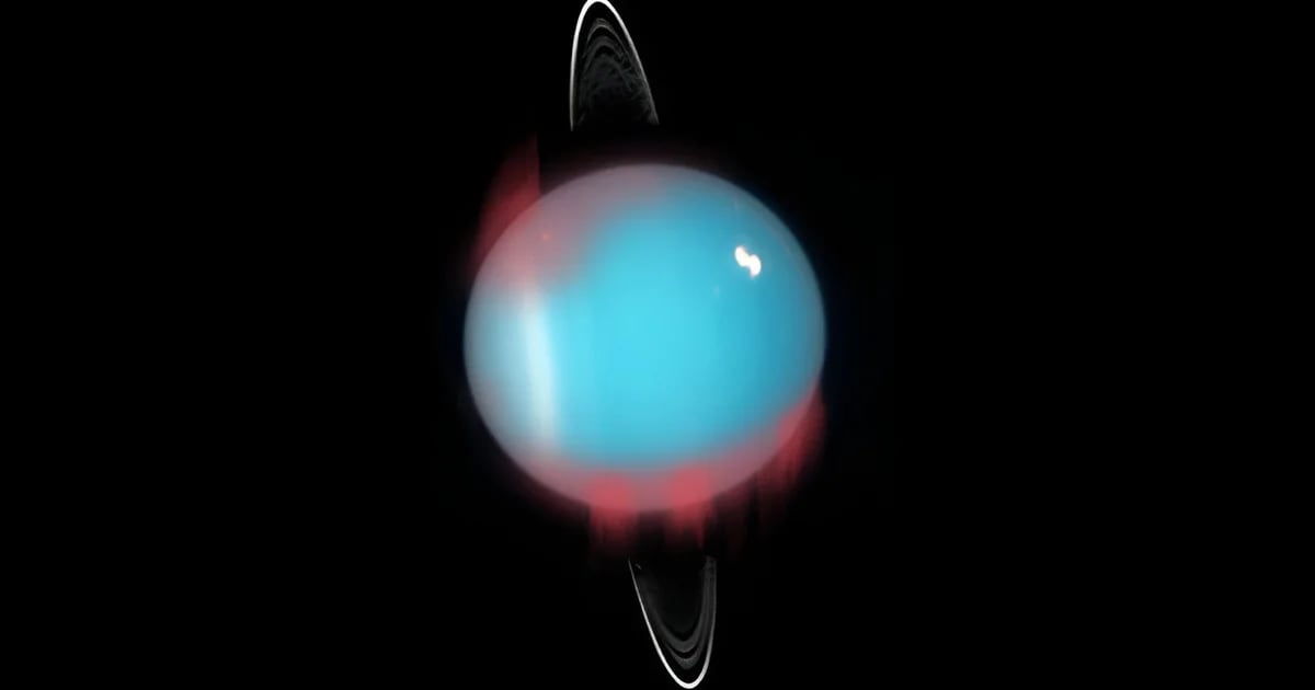 What does the first discovery of infrared aurorae on the planet Uranus mean?