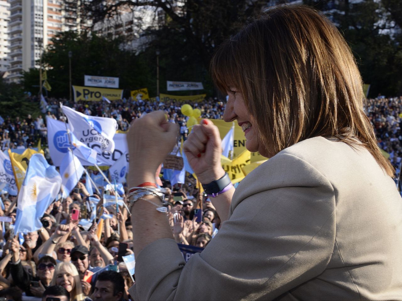 Bullrich cierre de campaña en Barrancas de Belgrano CABA