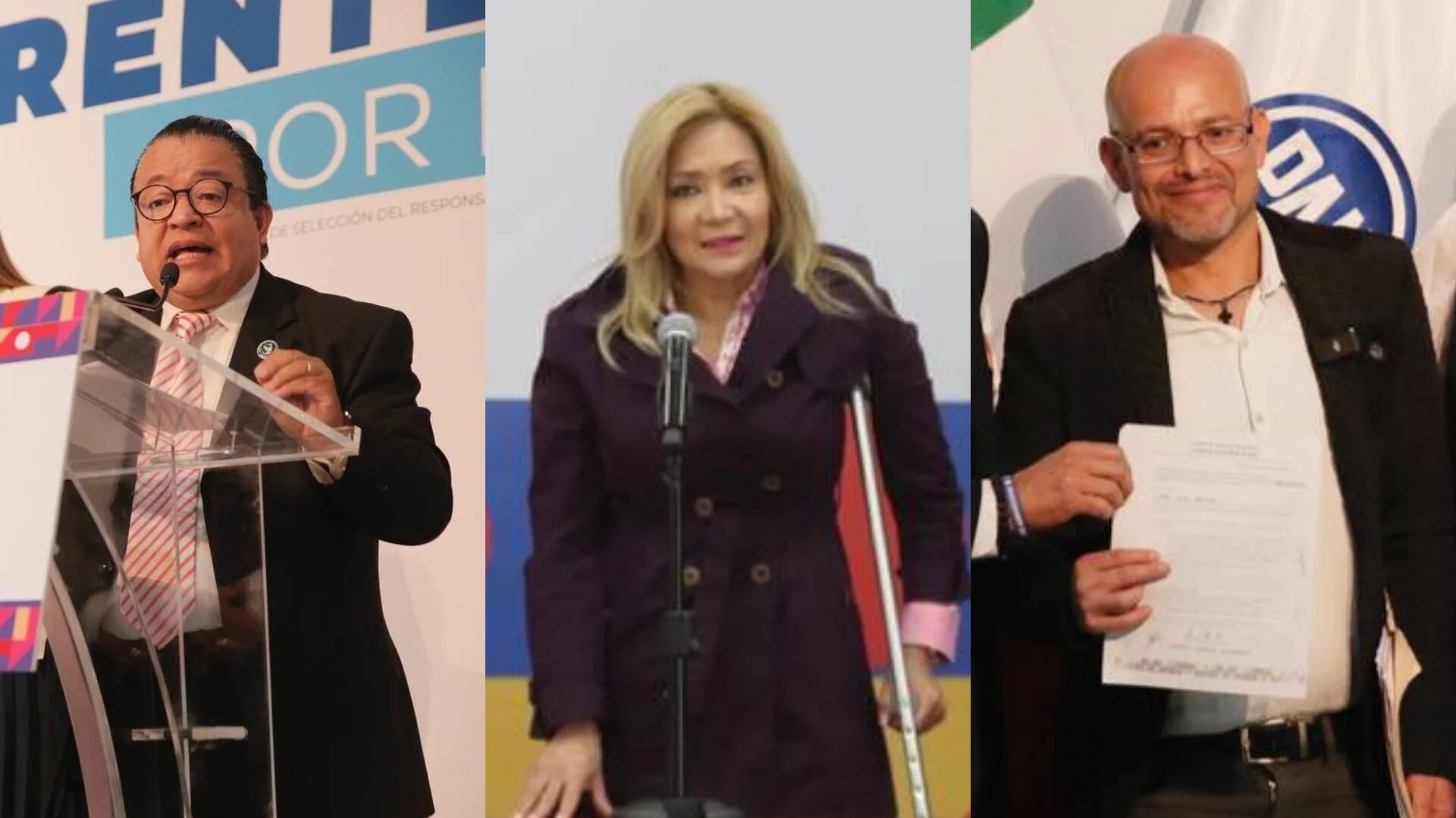 Ellos son los “ciudadanos” que buscan la candidatura presidencial de Va por México
